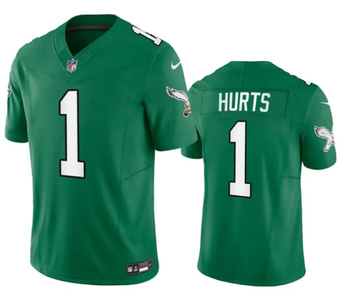 Toddlers Philadelphia Eagles #1 Jalen Hurts Green 2023 F.U.S.E. Vapor Untouchable Stitched Football Jersey